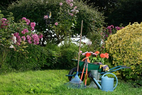 Professional tree surgery equipment ready for work in central London